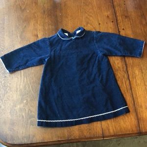 Papo d’ Anjo Blue Corduroy Dress - 18M